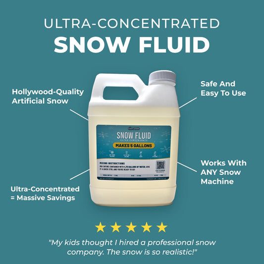 FoamDaddy Snow Fluid Concentrate - Works With All Snow Machines