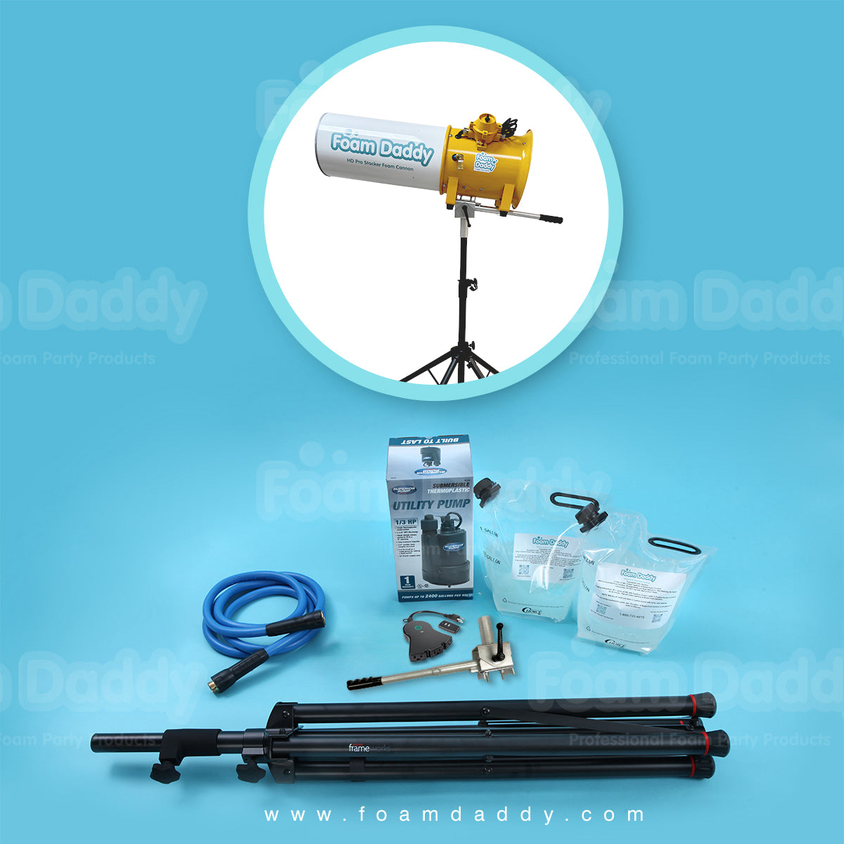 HD Pro Stacker Foam Cannon (New Swivel) for Sale Foamdaddy