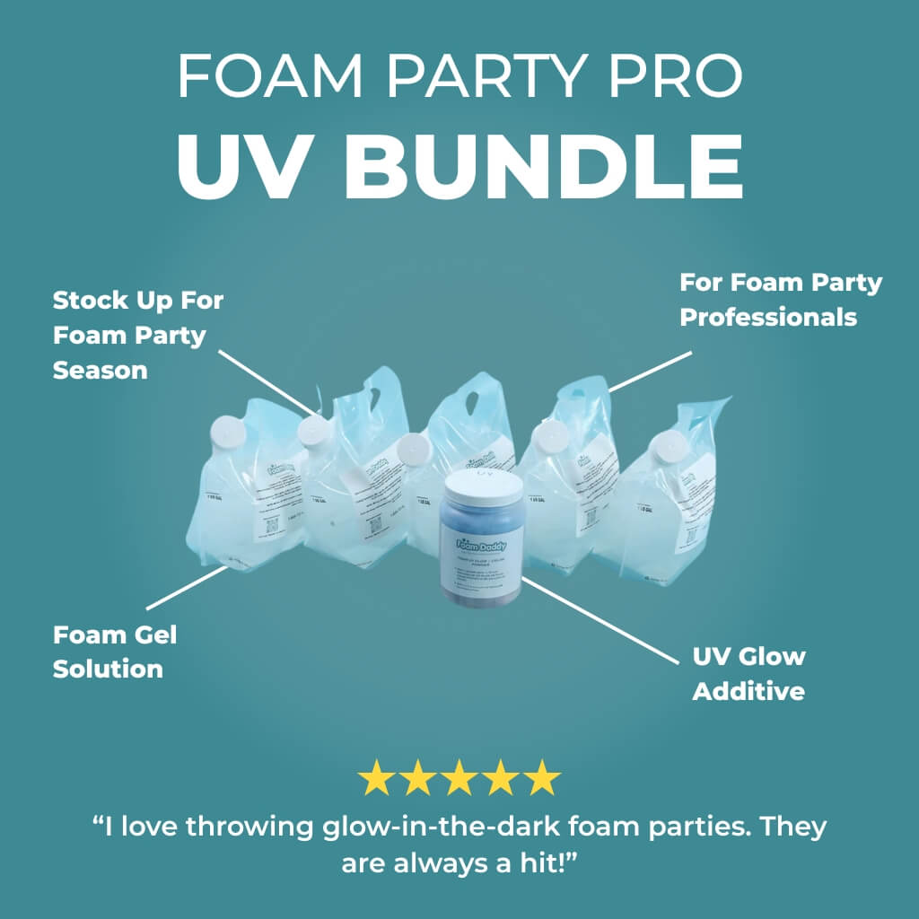 5 Gallons of Foam GEL and 1 UV Glow Pack