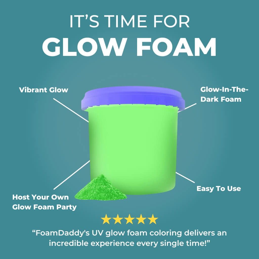 UV Glow Foam Coloring - Free Shipping