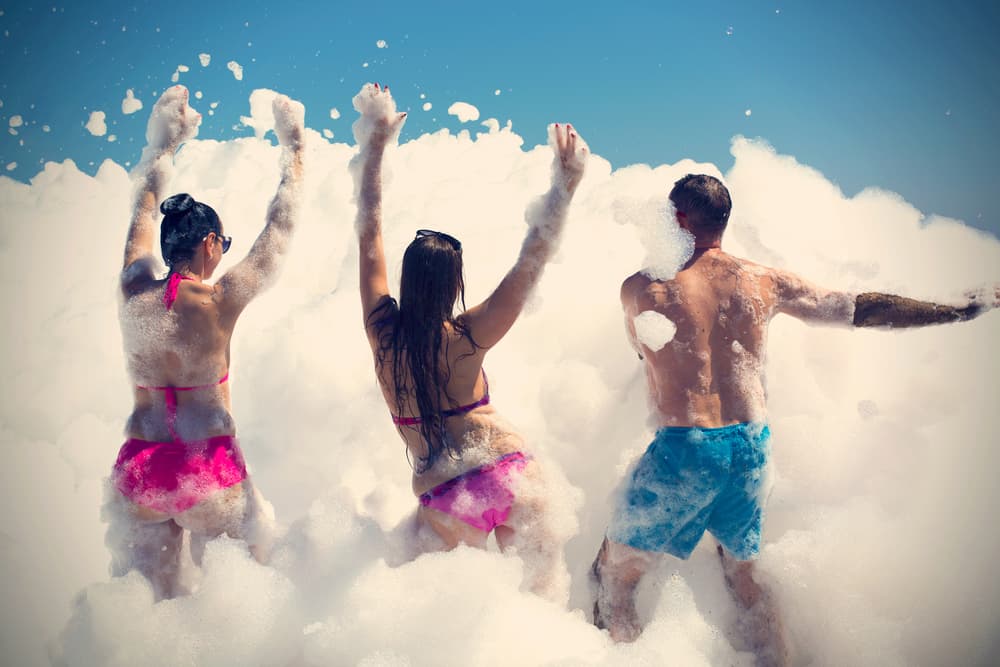 foam party themes events foamdaddy.com