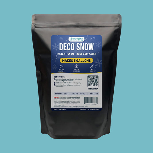 Deco Snow Instant Snow Powder, 1 lb Makes 5 Gallons