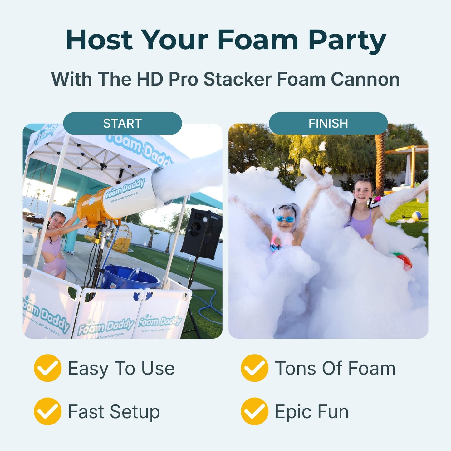 Cañón de espuma HD Pro Stacker 
