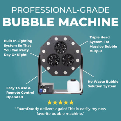 FoamDaddy Bubble Machine -  Shipping After August 18, 2025