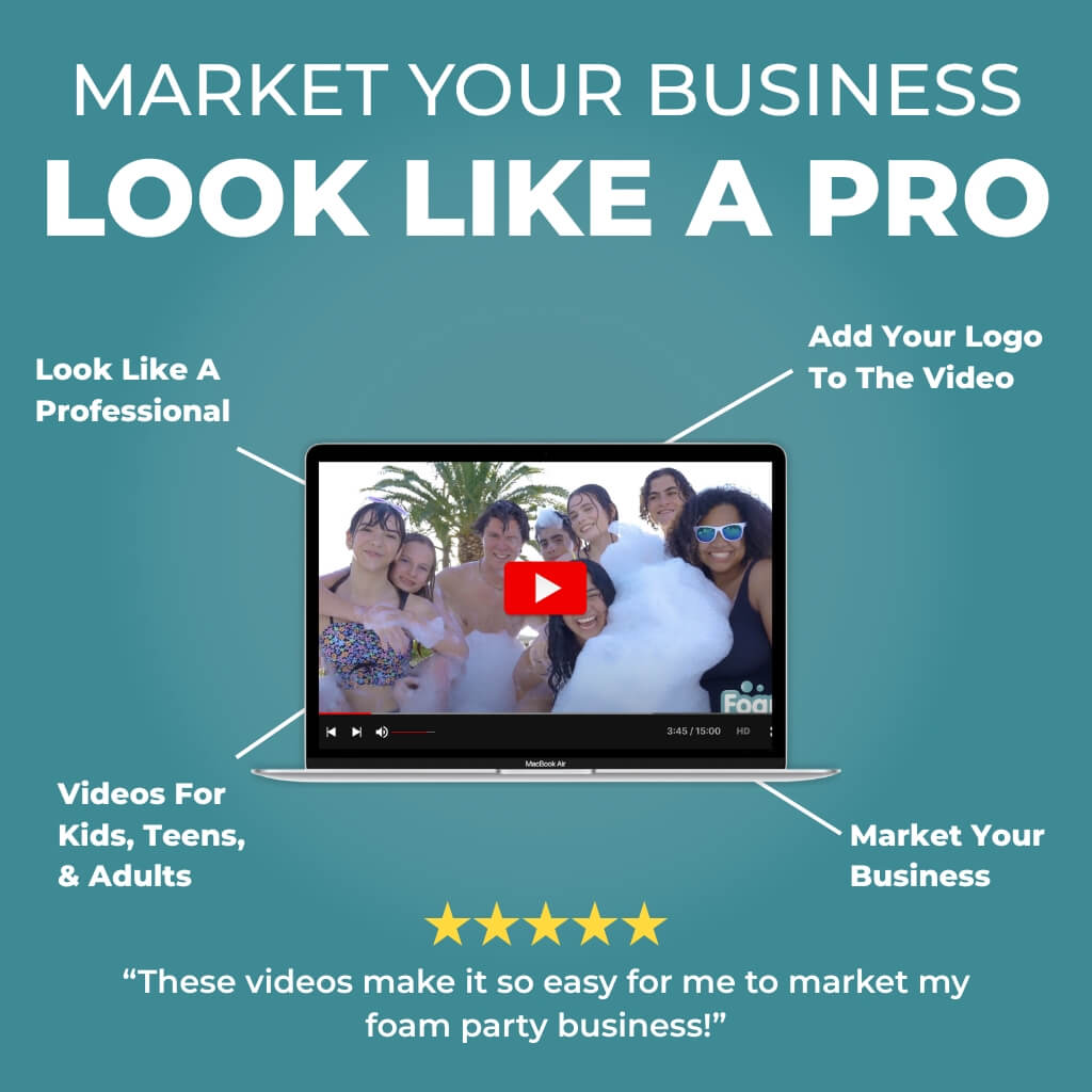 Foam Party Marketing Videos