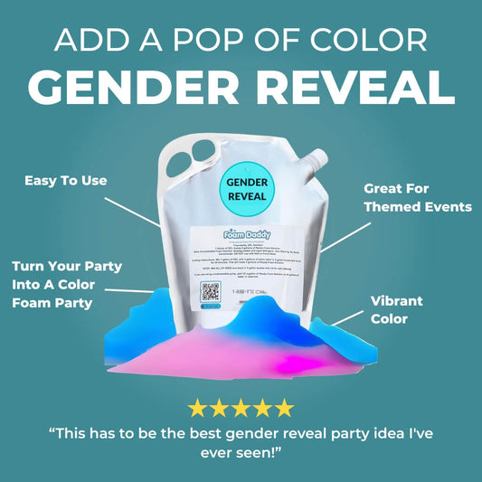 Gender Reveal Foam Coloring